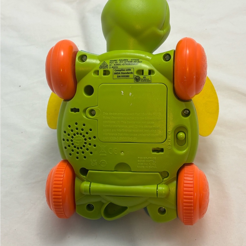 Fisher-Price ABC 123 Turtle Toy with Green and Orange - Picture 4 of 4